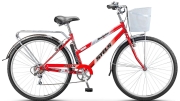 Stels LU070392 Велосипед 28 дорожный STELS Navigator 350 Lady (2019) количество скоростей 7 рама сталь 20 красный