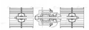 LUZAR LFH03129 Э/вентилятор отоп. для а/м ГАЗель Бизнес/ГАЗель Next (ОСА 9000) (для отоп. салона; в сборе с крыльч.) (LFh 03129)