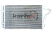 KORTEX KRD2029 Радиатор кондиционера HYUNDAI ELANTRA 15- с ресивером