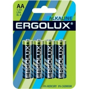 ERGOLUX LR6BL4 Батарейка алкалиновая LR6BL AA 1,5 В упаковка 4 шт.